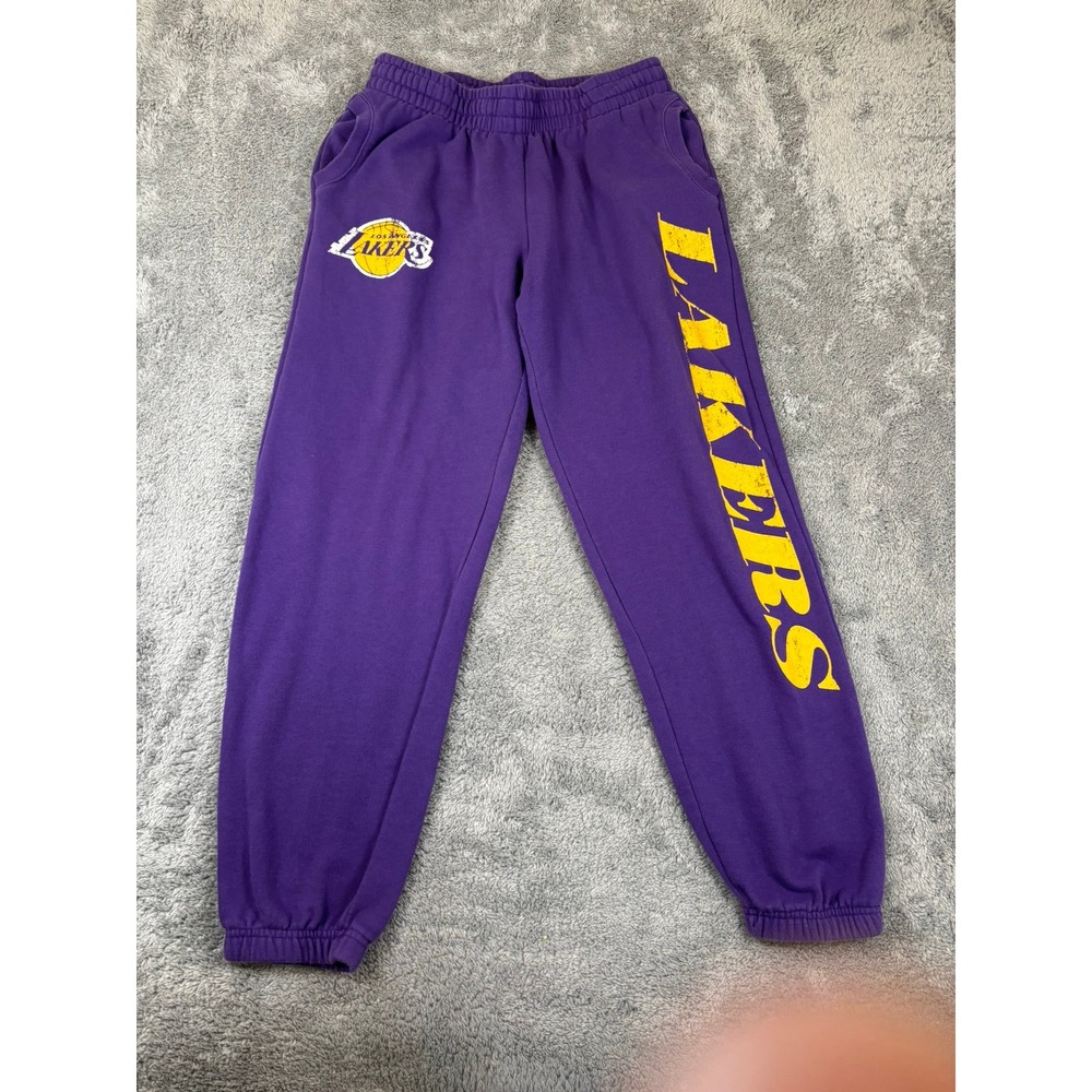 NBA Ultra Game Los Angeles Lakers Sweatpants Purple Joggers Mens Large L